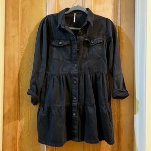 Black Denim Free People Dress
